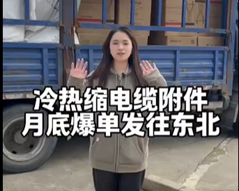 冷熱縮電纜附件月底爆單發(fā)往東北